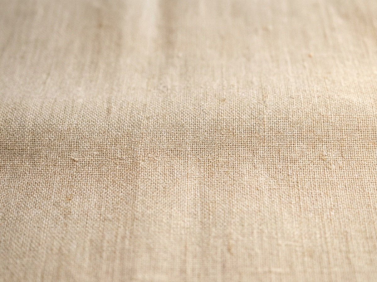 Macro close-up of Handkerchief Linen, Plain weave