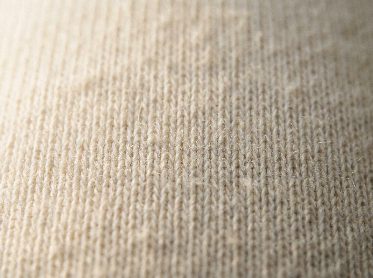 Macro close-up of Jersey Knit, Single knit (weft knit, plain stitch)