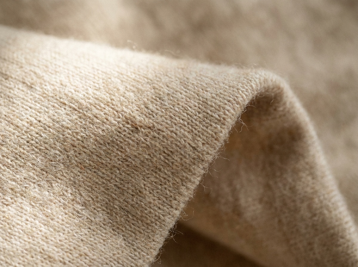 Macro close-up of Merino Jersey, Single jersey knit