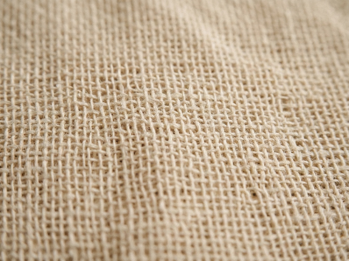 Macro close-up of Muslin, Plain weave