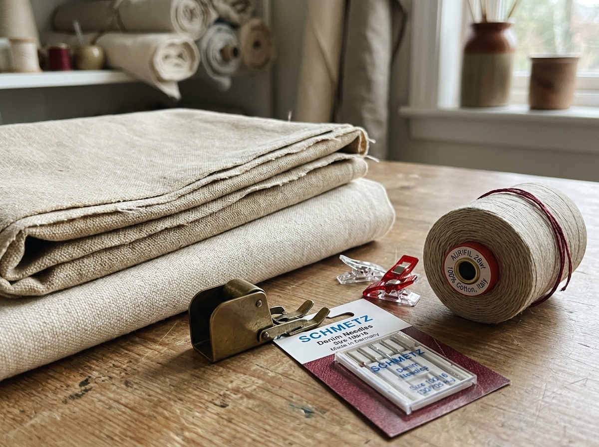 How to Sew with Canvas and Heavy Fabric