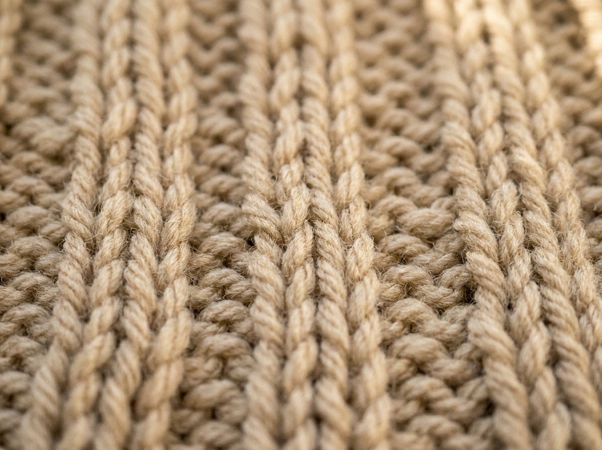 A knitted swatch of Broken Rib