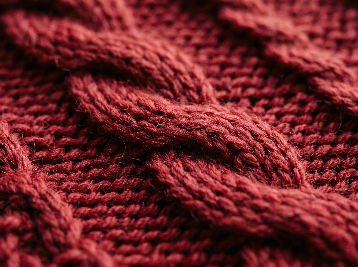 A knitted swatch of Cable Stitch
