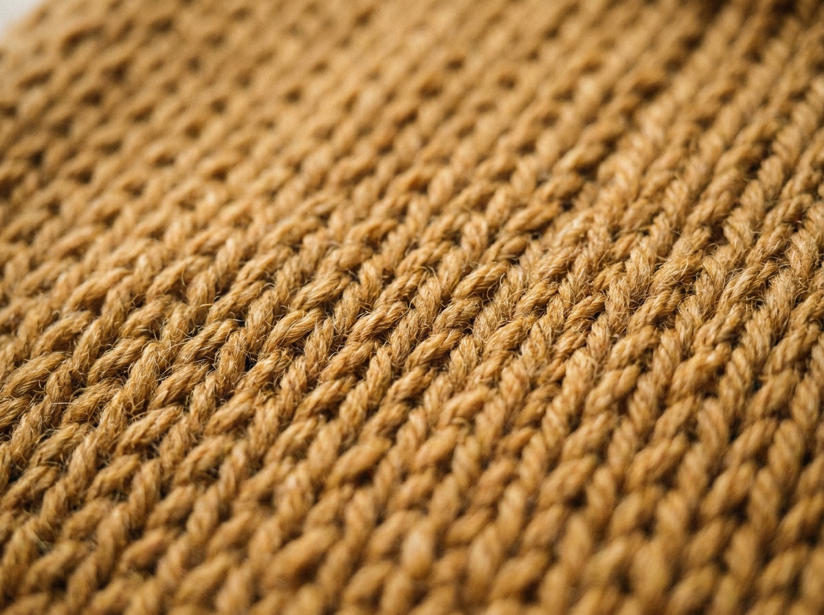 A knitted swatch of Herringbone Stitch