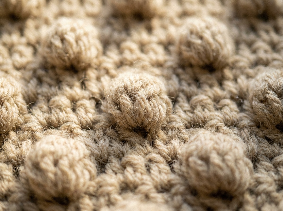 A swatch of Bobble Stitch crochet