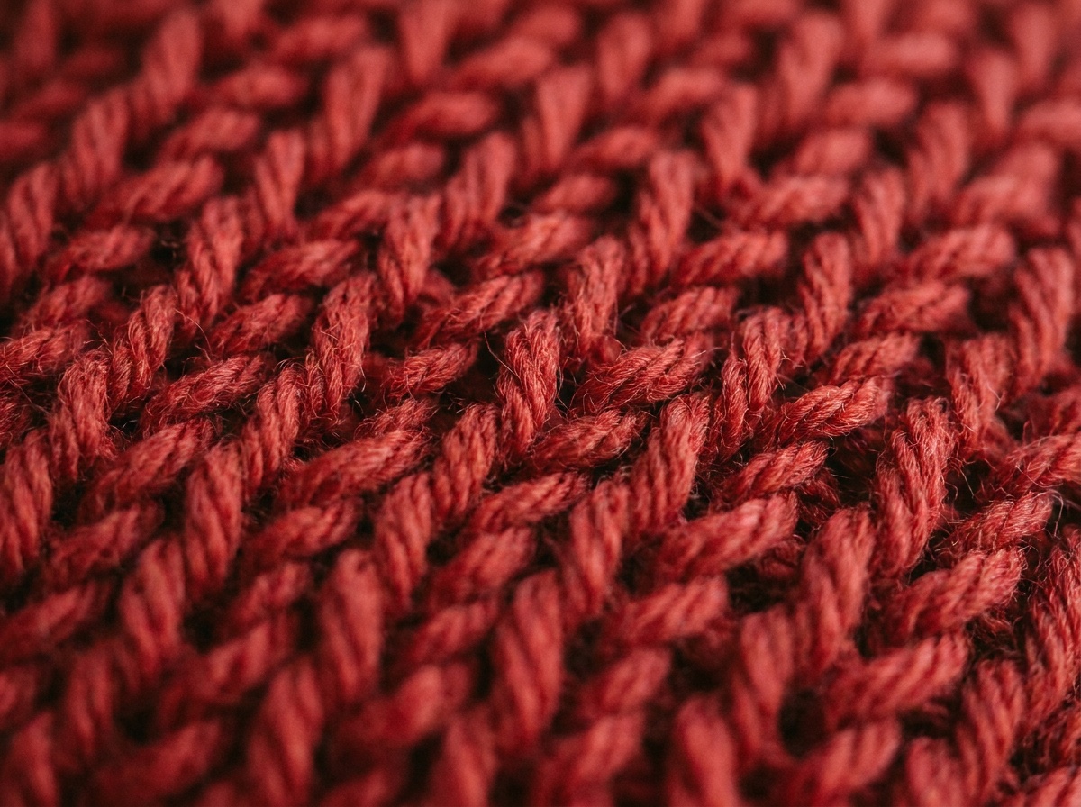 A swatch of Chain Stitch crochet