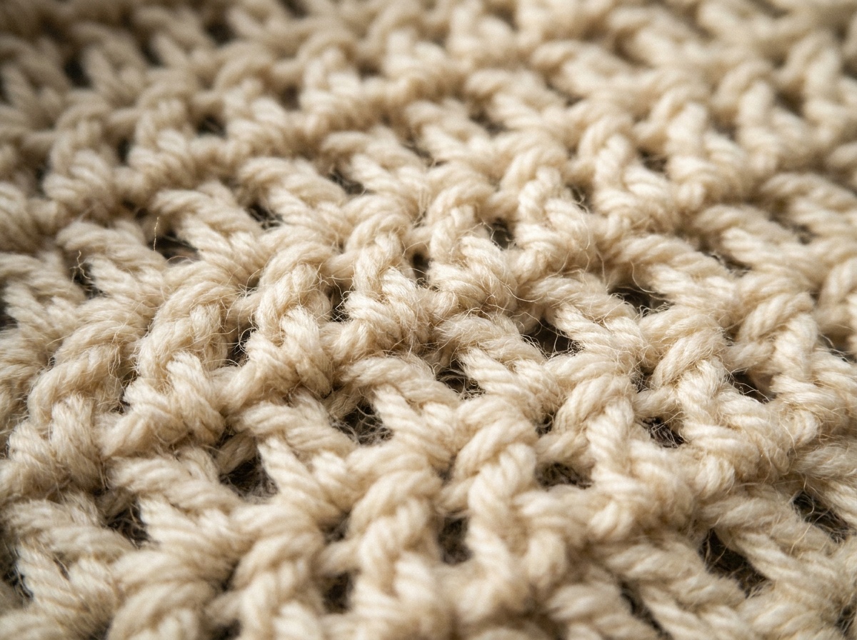 A swatch of Double Crochet crochet
