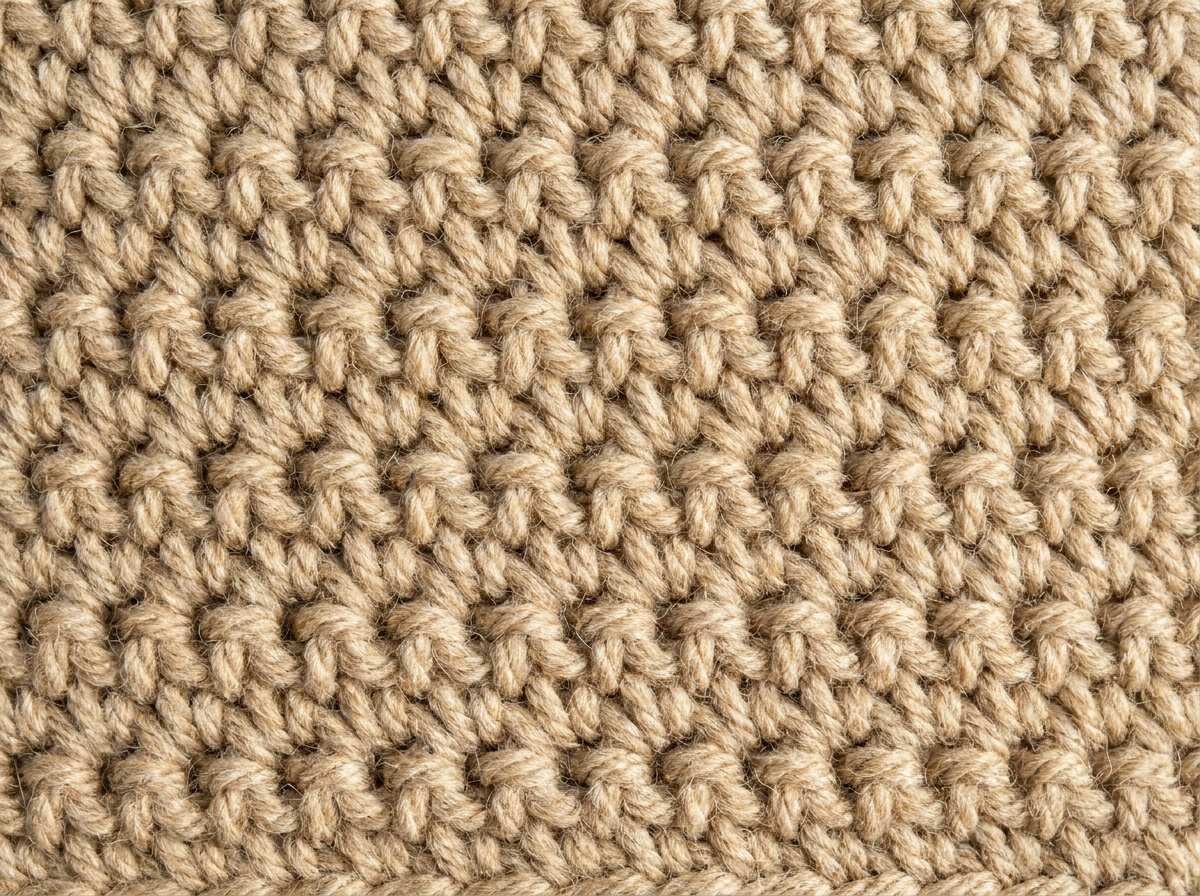 A swatch of Foundation Single Crochet crochet