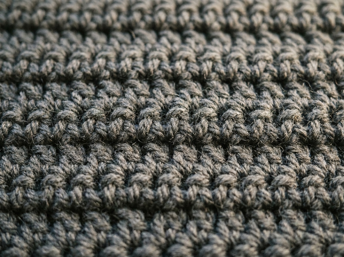 A swatch of Half Double Crochet crochet