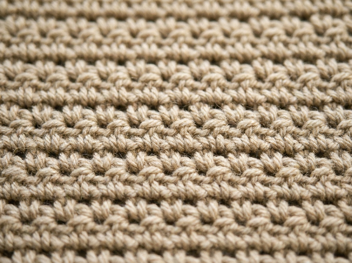 A swatch of Moss Stitch (Crochet) crochet