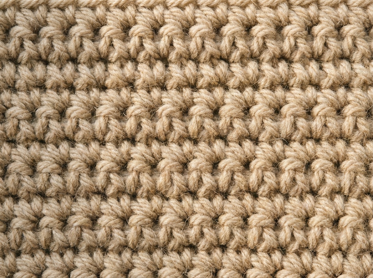 A swatch of Single Crochet crochet