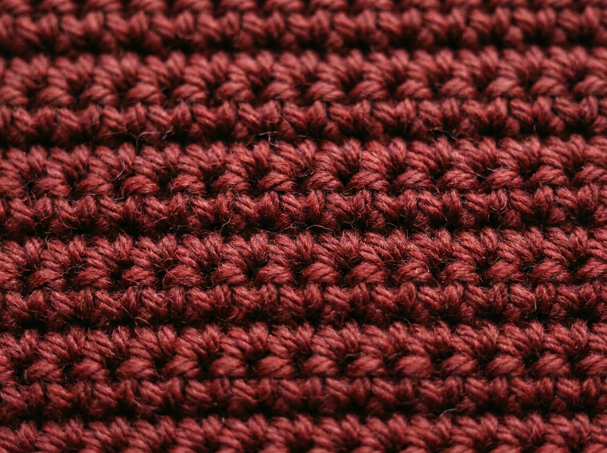 A swatch of Slip Stitch crochet